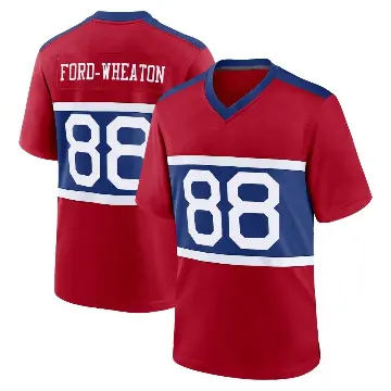 ＃88 Men's Bryce Ford-Wheaton Red Game New York Giants Century Alternate Jersey