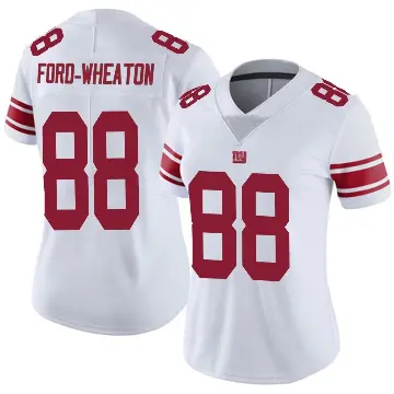 ＃88 Women's Bryce Ford-Wheaton White Limited New York Giants Vapor Untouchable Jersey