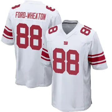 ＃88 Youth Bryce Ford-Wheaton White Game New York Giants Jersey