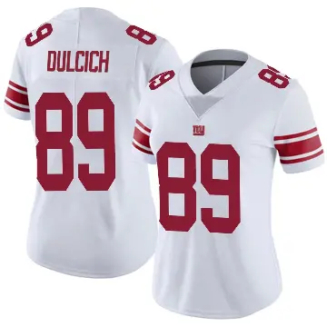＃89 Women's Greg Dulcich White Limited New York Giants Vapor Untouchable Jersey