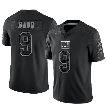 ＃9 Men's Graham Gano Black Limited New York Giants Reflective Jersey