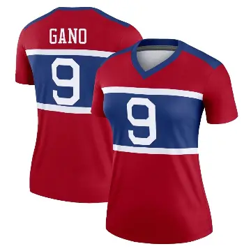 ＃9 Women's Graham Gano Red Legend New York Giants Century Alternate Jersey