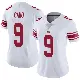 ＃9 Women's Graham Gano White Limited New York Giants Vapor Untouchable Jersey