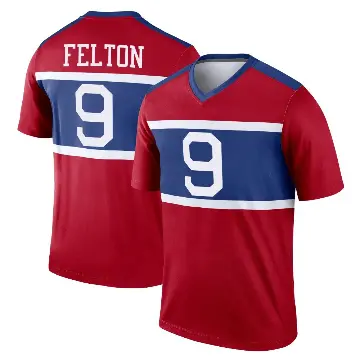 ＃9 Youth Da'Quan Felton Red Legend New York Giants Century Alternate Jersey