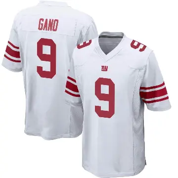 ＃9 Youth Graham Gano White Game New York Giants Jersey