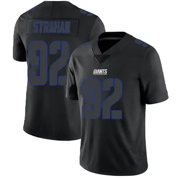 ＃92 Youth Michael Strahan Black Impact Limited New York Giants Jersey