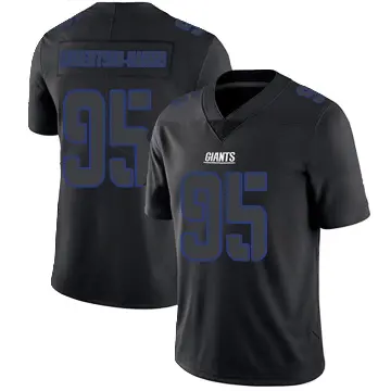 ＃95 Youth Roy Robertson-Harris Black Impact Limited New York Giants Jersey