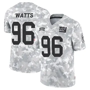 ＃96 Men's Armon Watts Arctic Camo Limited New York Giants 2024 Salute to Service Jersey