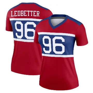 ＃96 Women's Jeremiah Ledbetter Red Legend New York Giants Century Alternate Jersey