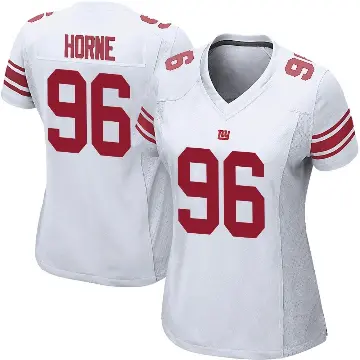 ＃96 Women's Timmy Horne White Game New York Giants Jersey