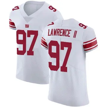 ＃97 Men's Dexter Lawrence II White Elite New York Giants Vapor Untouchable Jersey