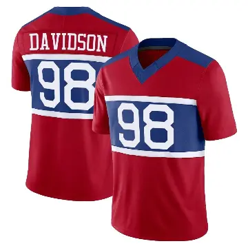 ＃98 Youth D.J. Davidson Red Limited New York Giants Century Alternate Vapor F.U.S.E. Jersey