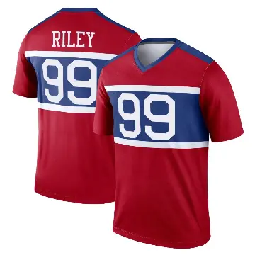 ＃99 Men's Jordon Riley Red Legend New York Giants Century Alternate Jersey