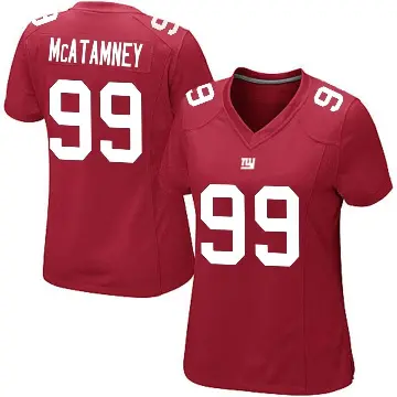 ＃99 Women's Jude McAtamney Red Game New York Giants Alternate Jersey